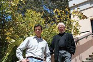 UCSB professors Guillermo Bazan, left, and Alan Heeger, whose work is at the core of Sirigen Group Limited.  (Sirigen Group Limited photo)