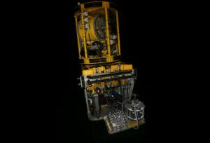 This remotely operated submersible vehicle was used at night to collect the seafloor samples used in this study. Photo Credit: DAVID VALENTINE